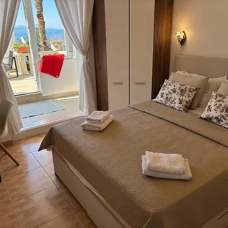 Toma With Sea View And Terrace In Apartment Brela